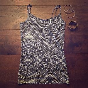 Black/White Aztec Tank